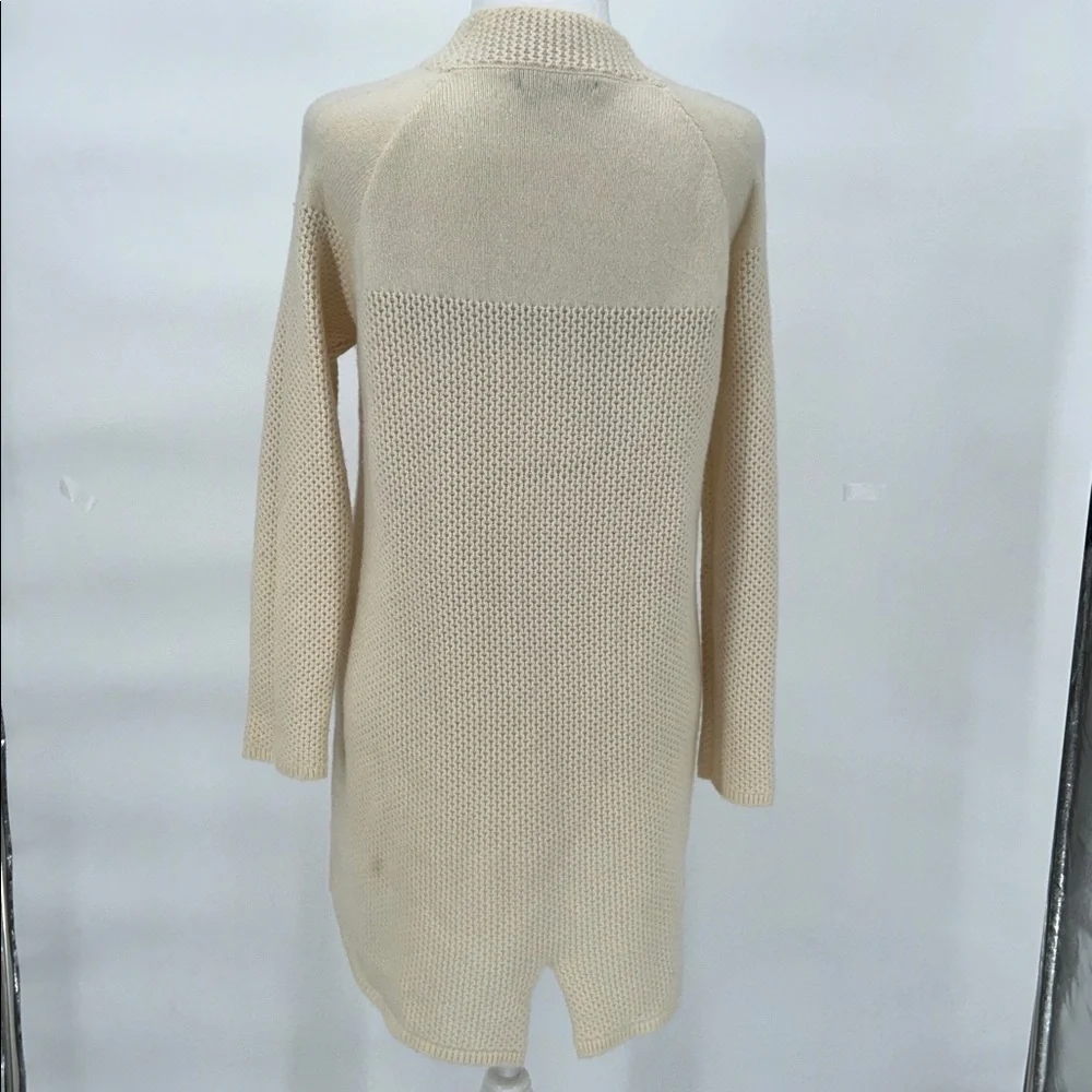 DONGXIAC Ordos Cashmere Knit Dress Ivory Long Sleeve Size 95 Luxury - Picture 7 of 16